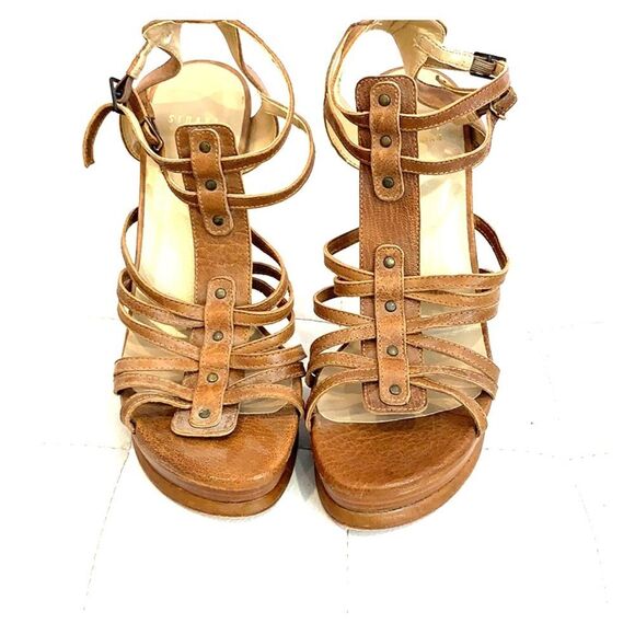 Stuart Weitzman leather heels - NEW NO BOX - Size 7.5 - Picture 4 of 4